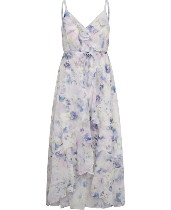 Kjole i Blomstret Print